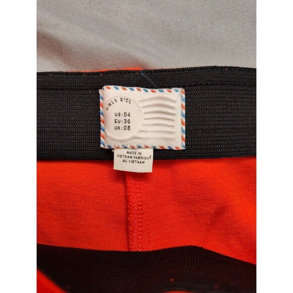 Women's Postmark Anthropologie Holiday Flared Pull On Pants Orange 4 - Picture 9 of 11